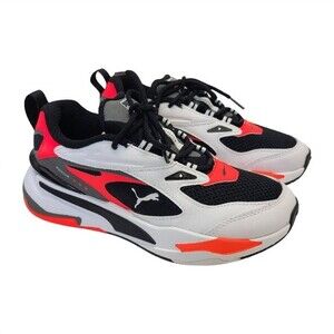 Puma RS-Fast Jr Black White Red Big Kids Sneakers 5